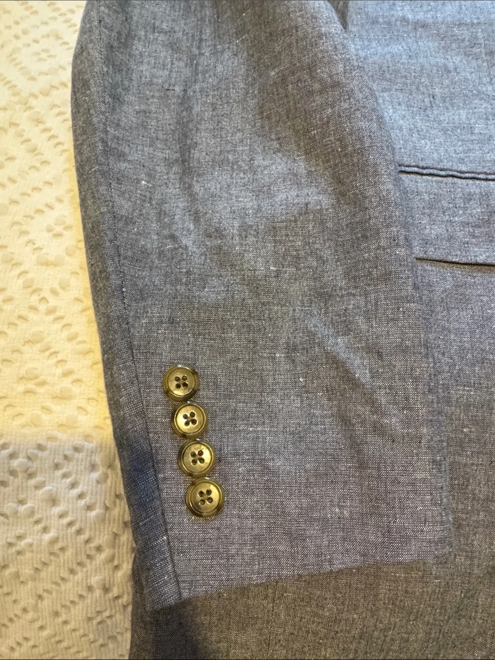 J Crew Ludlow Gray Linen Blazer